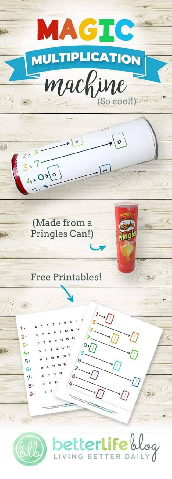 Magic Multiplication Machine made from a Pringles Can - Math Tricks