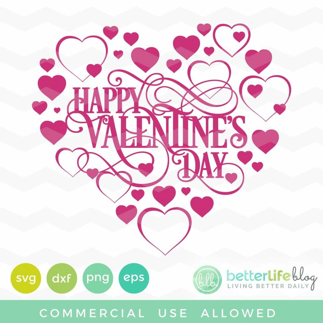 Super Cute Valentine's SVG File - This blog has tons of cute premium and free SVG Files and projects for Silhouette Cameo and Cricut Explore Maker.