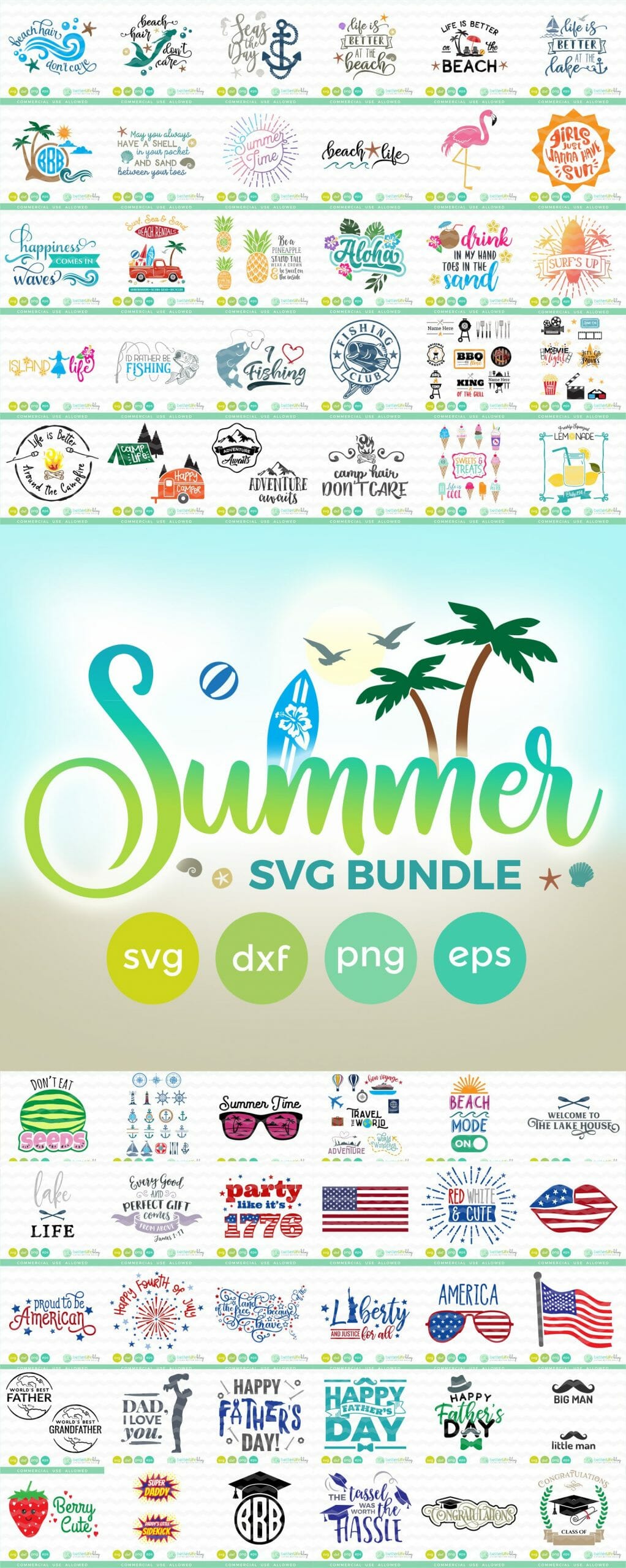 Summer SVG Bundle Beach Shirt SVG for Cricut Summer Tee Bundle SVG