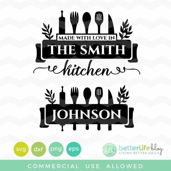 Kitchen Made with Love SVG