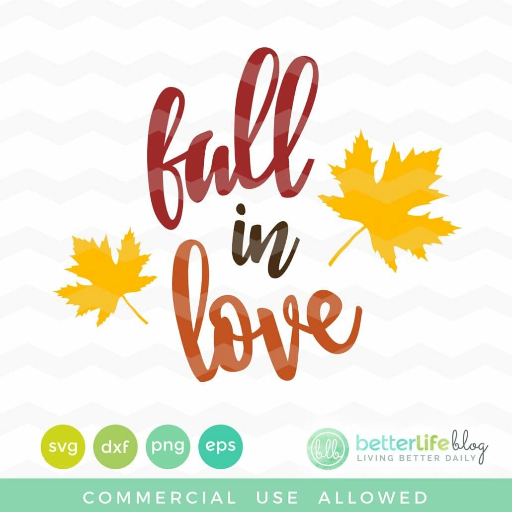 Fall in Love SVG
