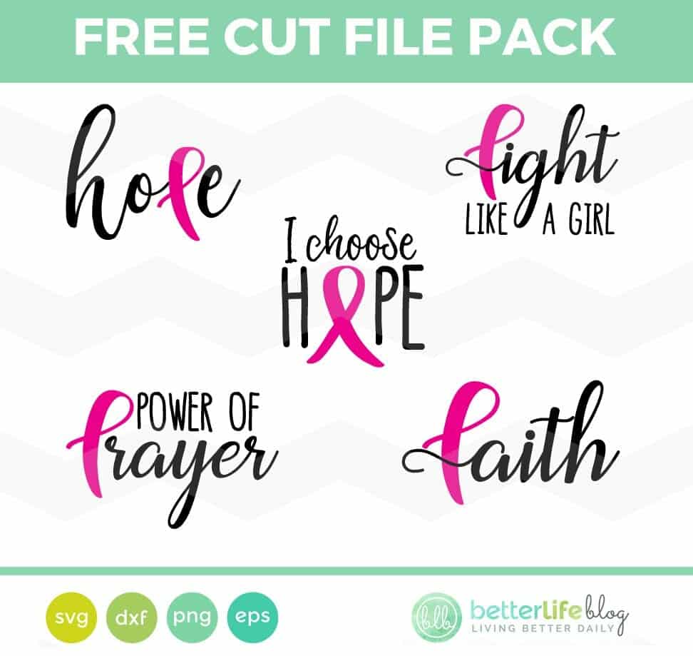 Breast Cancer Svg Free Cut File Breast Cancer Ribbon Svg Awareness Pack Cricut And Silhouette Cameo Better Life Blog