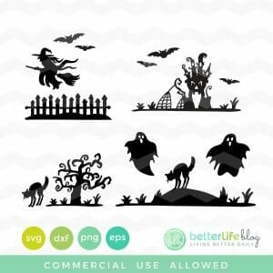 Spooky Silhouettes SVG