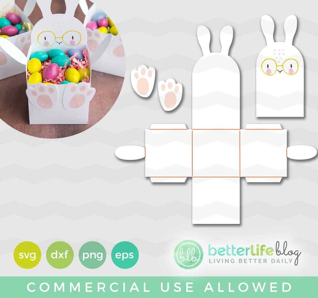 Download Cricut Easter Bunny Print Then Cut Treat Box Free Cut File Better Life Blog