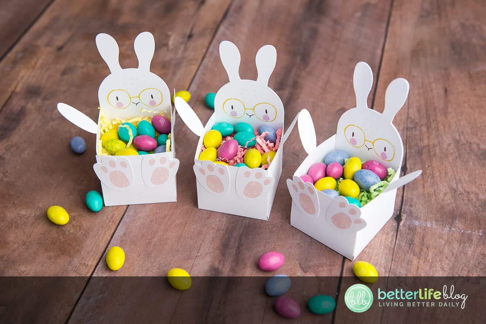 Download Cricut Easter Bunny 'Print then Cut' Treat Box FREE Cut File - Better Life Blog