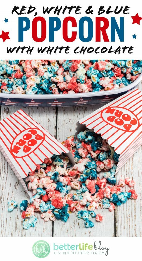 This Patriotic Popcorn is bright, colorful and delicious - it seriously makes the perfect snack for the Fourth of July! Why not treat your family with this sweet treat that boasts our nation’s beautiful colors?!