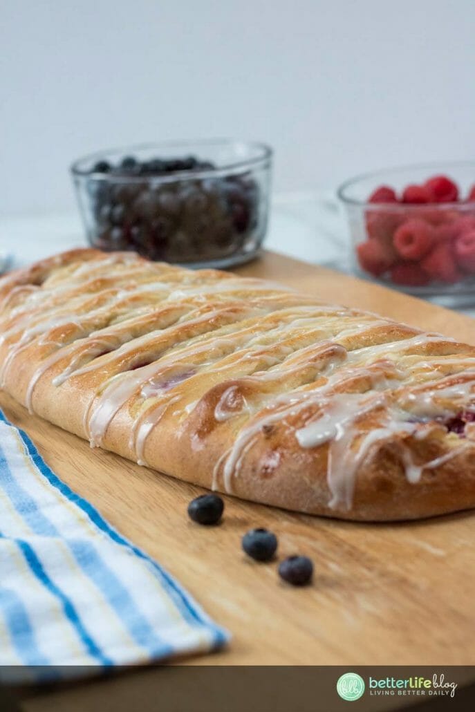 This Fresh Berry Cheese Danish is full of flavor with every bite. Filled with a generous amount of cream cheese and berries, your family will be impressed that you whipped it up yourself.