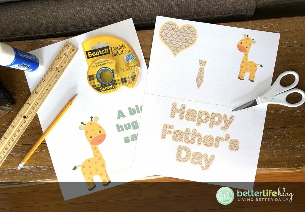 This Father’s Day Card is exactly what papa deserves… cute animals, a big hug and so much love. Learn how to make it and psst: I’ve provided you with a free printable!
