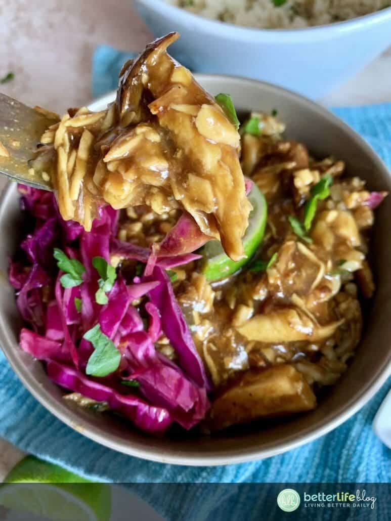 This Instant Pot Teriyaki Chicken pulls its authentic flavors from key ingredients like soy sauce, rice vinegar and cilantro. It’s incredibly easy to make and your family will request it over takeout any day!