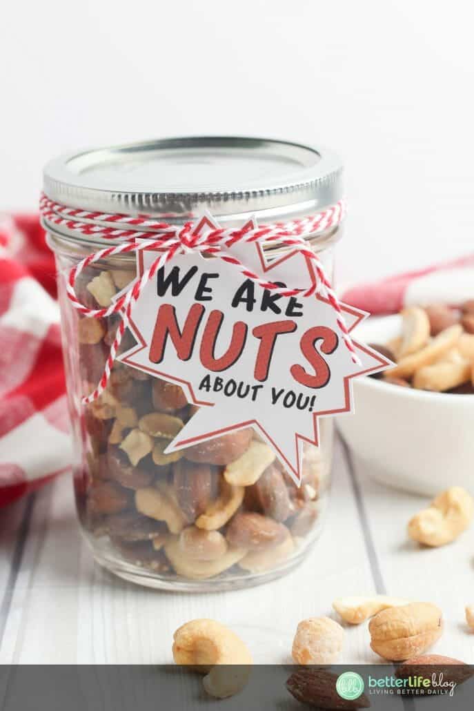 This “Nuts About Dad” mason jar is an adorable DIY idea for this year’s Father’s Day idea.