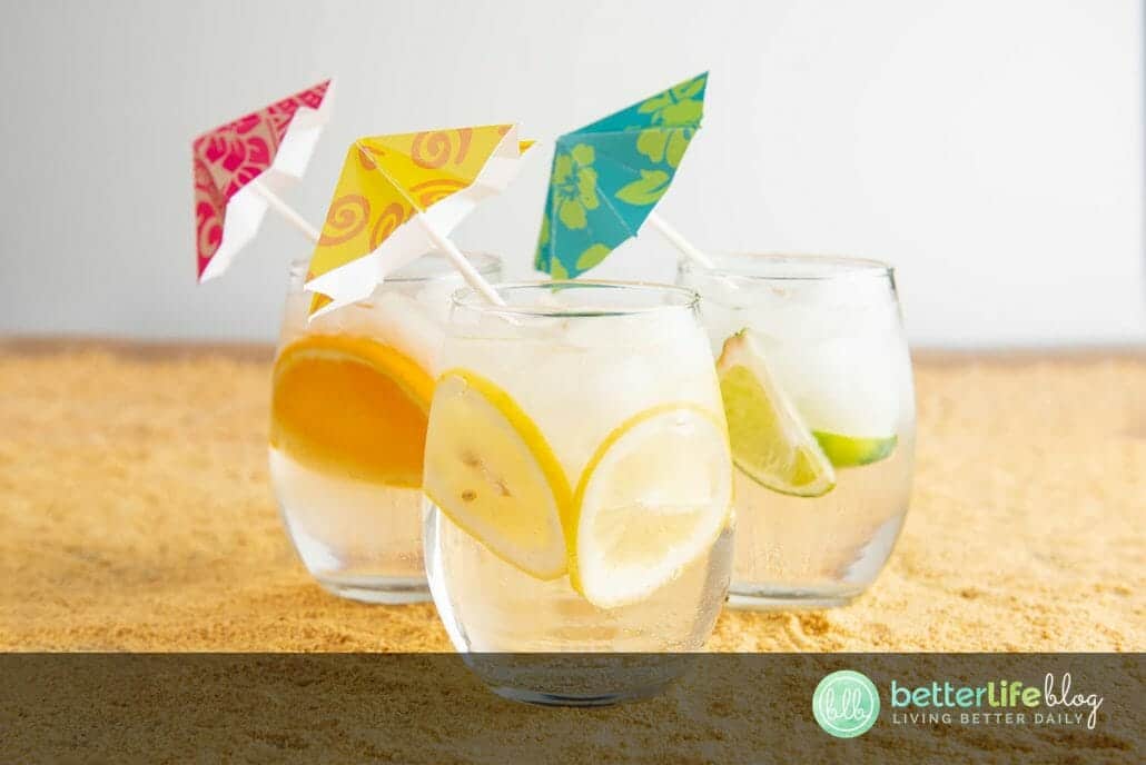 These Luau Parasol Drink Umbrellas are ultra-cute and are made with the help of a Cricut machine. Can you believe it?! They’re fun, colorful and give your cocktails tons of character.