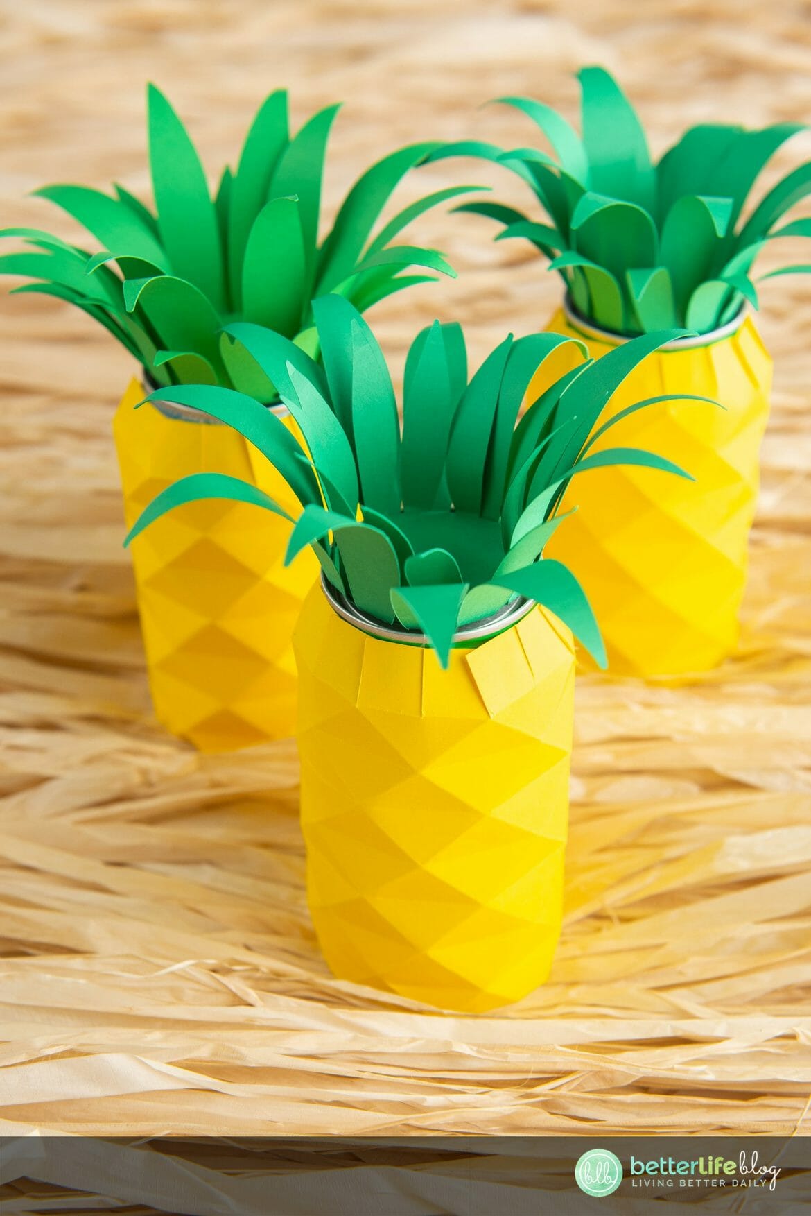 Pineapple Soda Can with Cricut | Luau Party Decoration | FREE SVG Cut ...