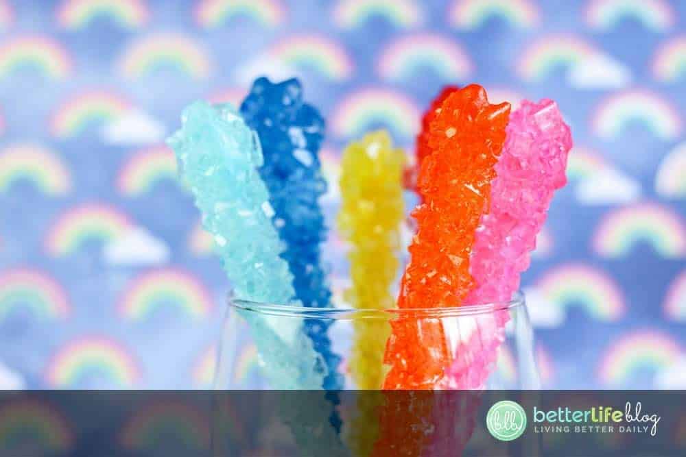 My Homemade Rock Candy is easy to make and doubles as a fun science experiment for your kiddos. Plus, they’re absolutely delicious and boast bright, beautiful colors.
