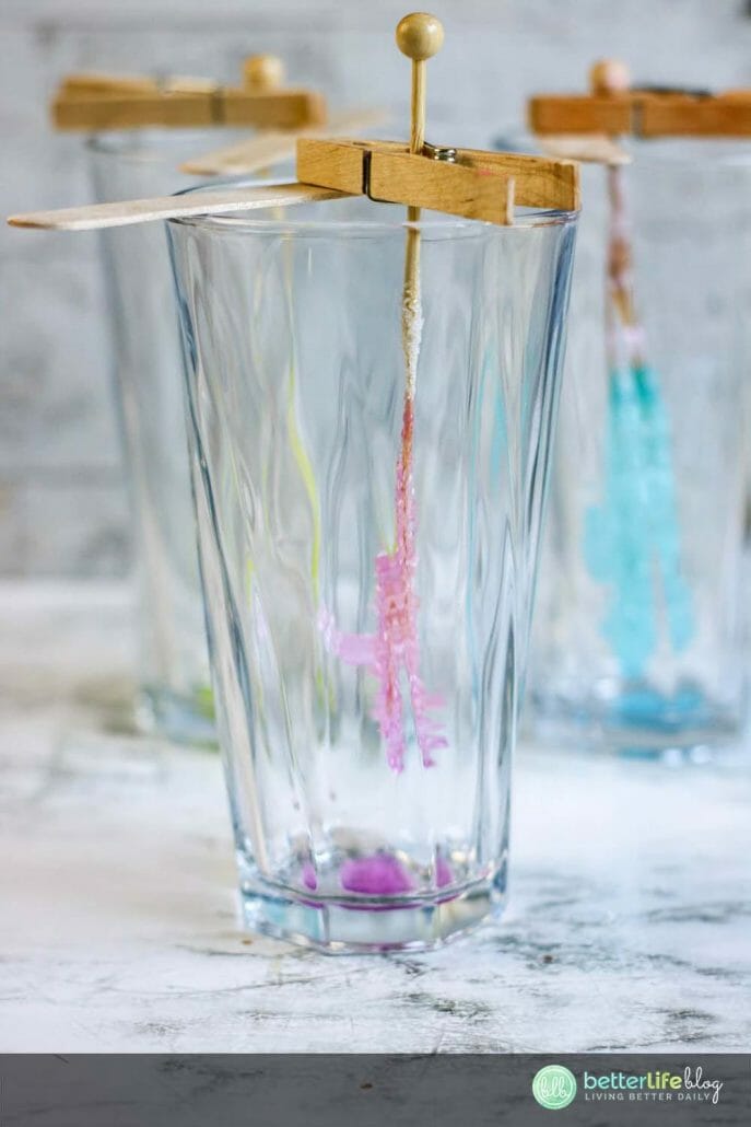 Want something fun and educational to do with your curious kiddos? Homemade Rock Candy is easy to make and doubles as a fun science experiment AND an edible sweet treat!