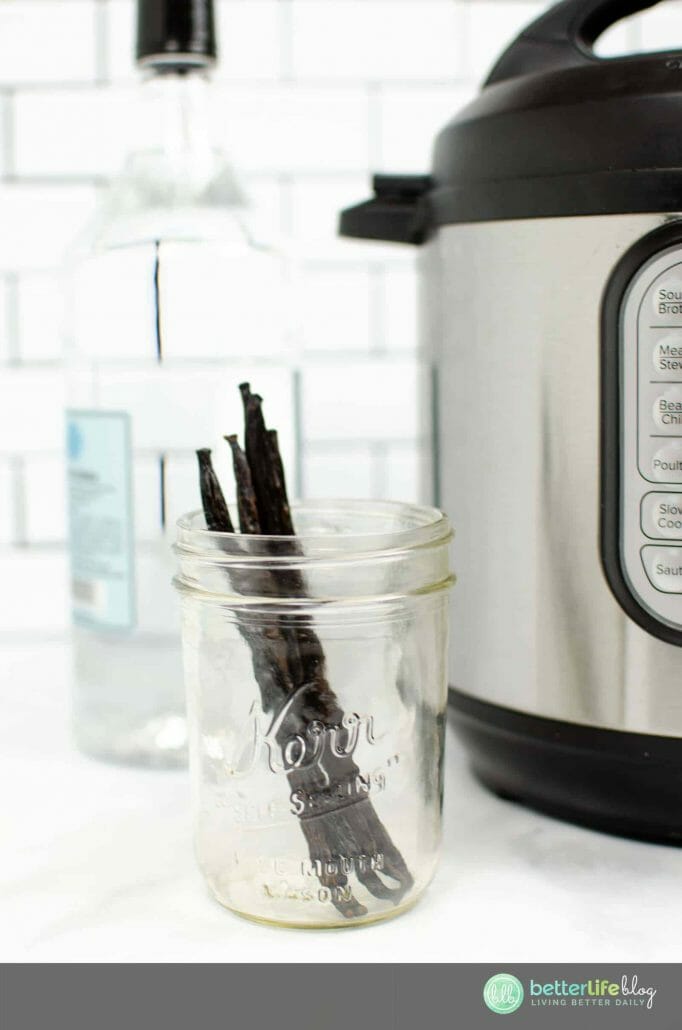 My Instant Pot Vanilla Extract recipe is extremely easy to put together. You’ll find that homemade vanilla extract is much tastier than those bottles you find at the store. This batch will take you a long way in your baking endeavors!