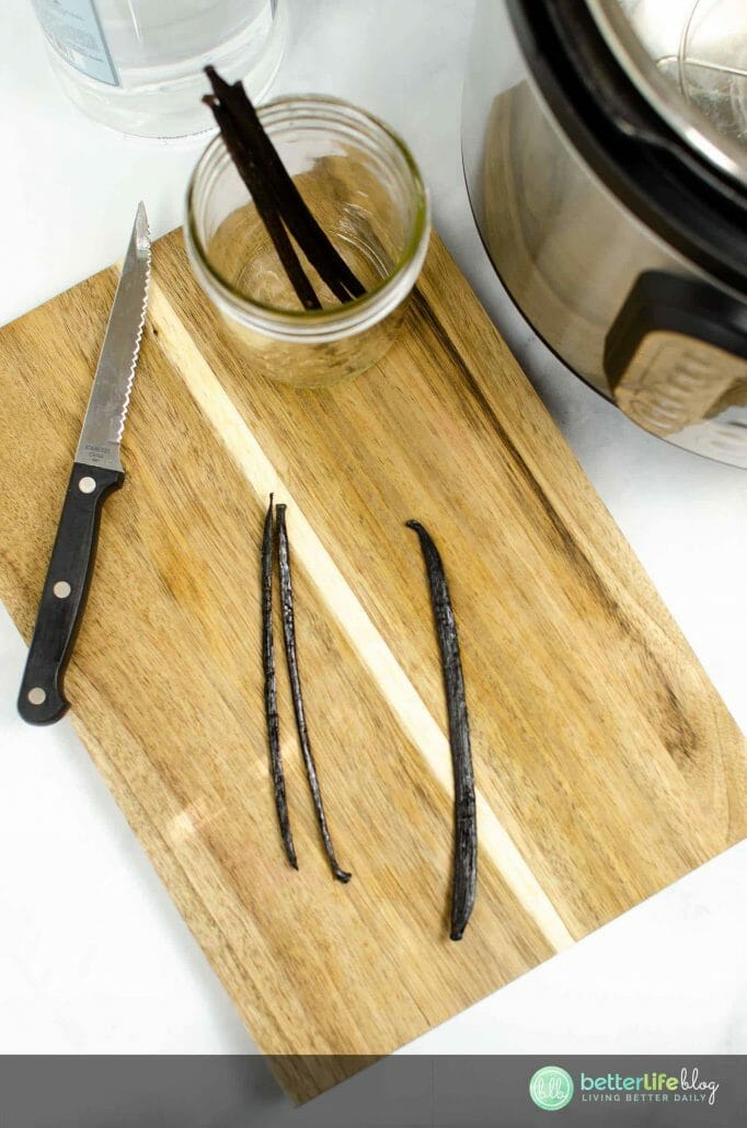 My Instant Pot Vanilla Extract recipe is extremely easy to put together. You’ll find that homemade vanilla extract is much tastier than those bottles you find at the store. This batch will take you a long way in your baking endeavors!