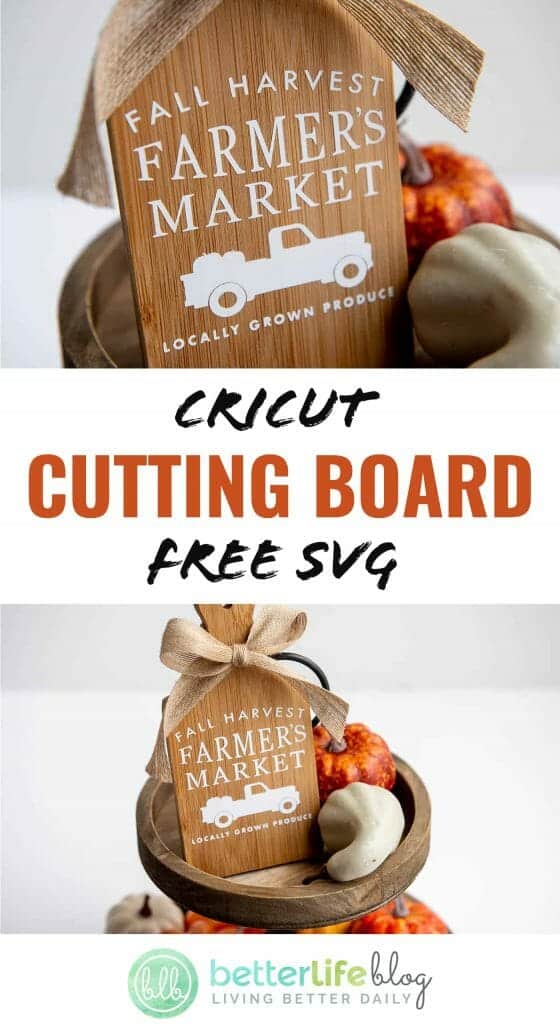 This Cricut Cutting Board is absolutely adorable and perfect for your home’s fall-themed décor. Because it uses Oracle 651 vinyl, it’s durable and the design will last a lifetime!