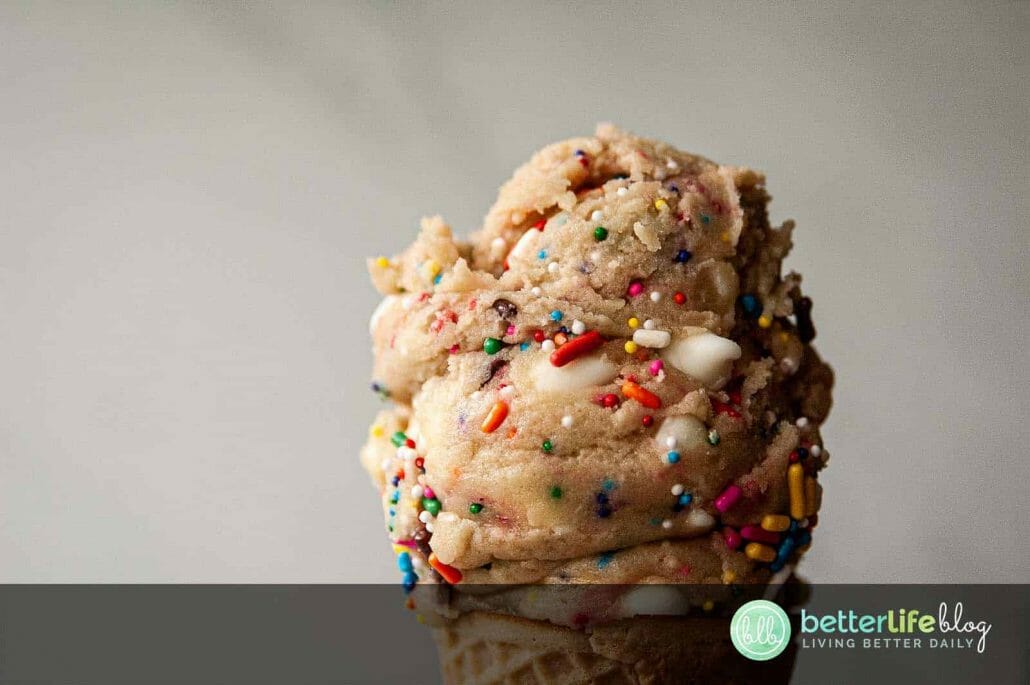 What’s the most tempting part to baking cookies? Not eating all of the cookie dough, of course! my Funfetti Cookie Dough recipe is completely safe to munch on AND it’s absolutely delicious!