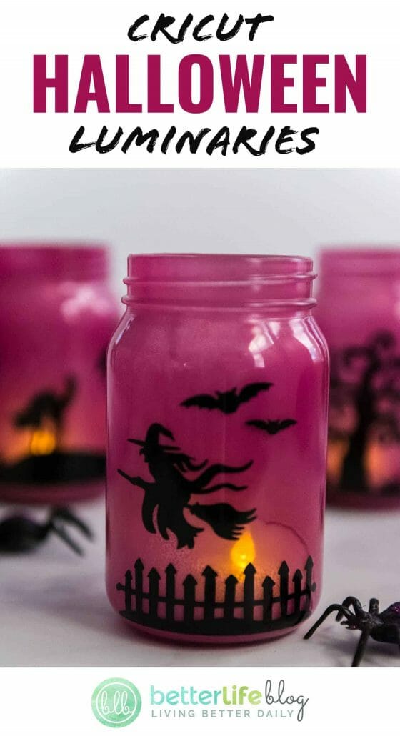 These Cricut Halloween Luminaries are both creepy and cute - the perfect balance for my annual Halloween décor. I never like going TOO scary, and these thematic luminaries are absolutely perfect for October 31st.