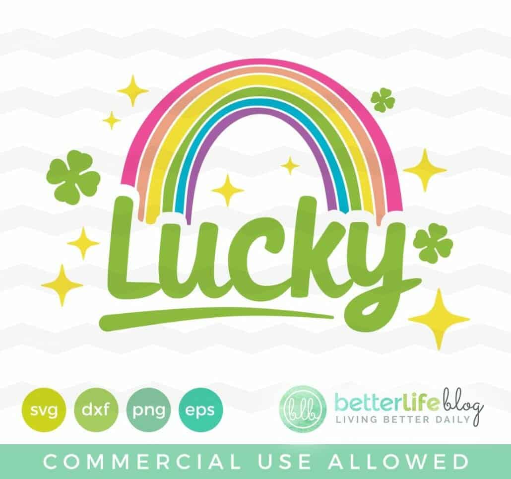 Lucky Rainbow SVG Cut File