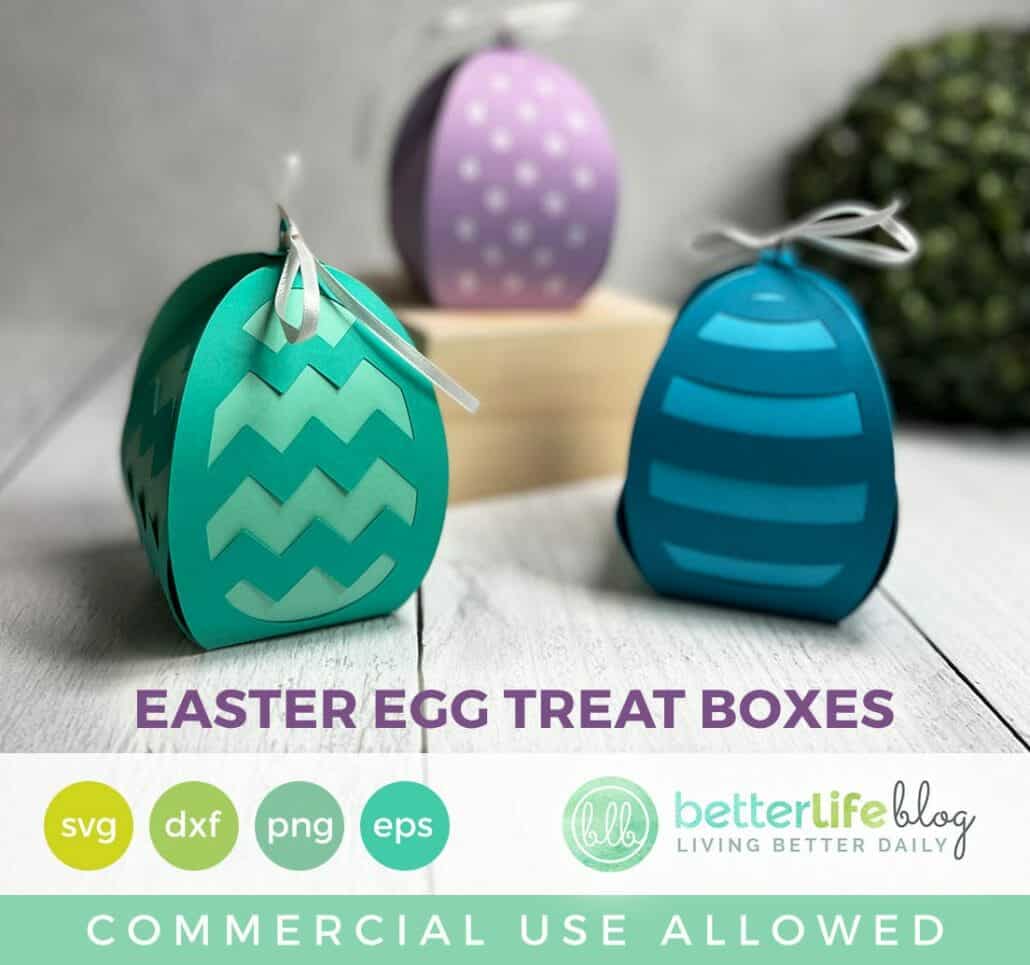 Easter Egg Treat Boxes SVG Cut File