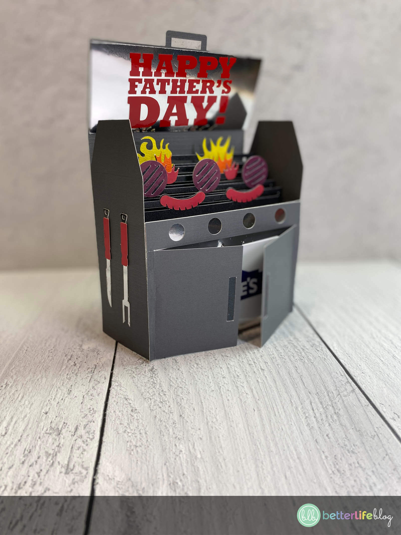 This Pop Up Father’s Day BBQ Card will be a huge hit with dad – and guess what? It’s made using a Cricut machine! Take a look at my step-by-step tutorial so that you can surprise dad with this homemade craft!