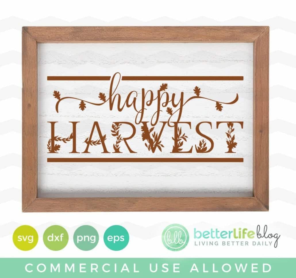 Happy Harvest SVG Cut File