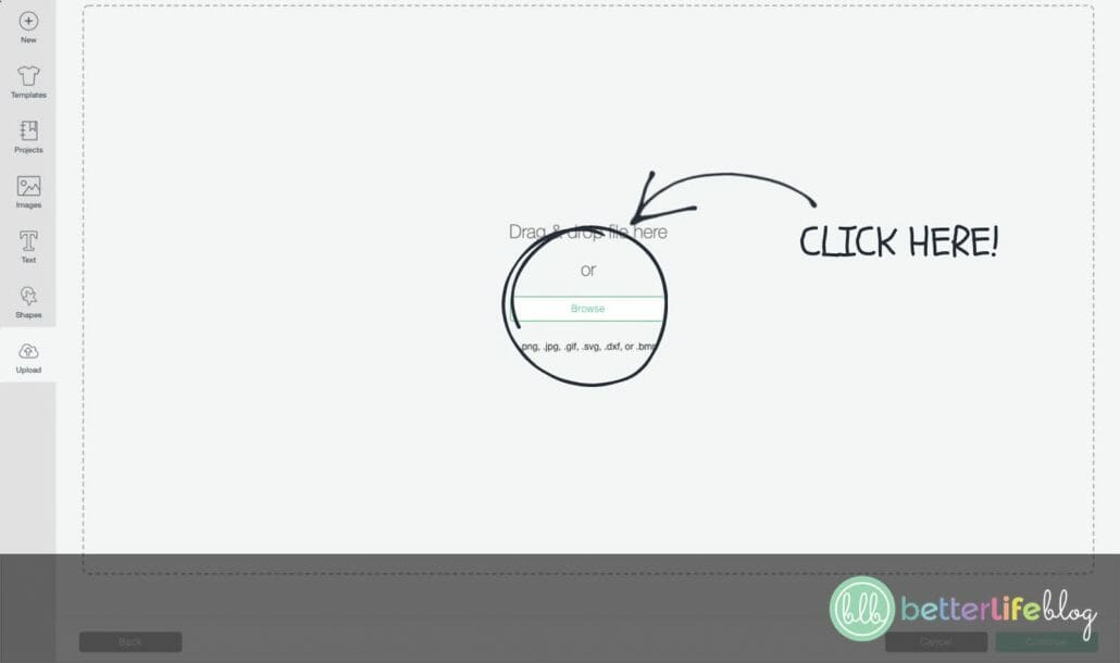 Screenshot to help describe a Work Cork Cricut Shadow Box tutorial