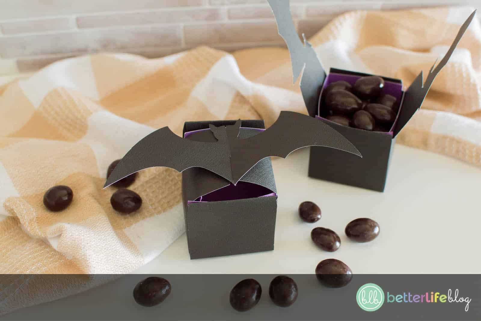 Cricut Halloween Idea Halloween Bat Treat Box Better Life Blog