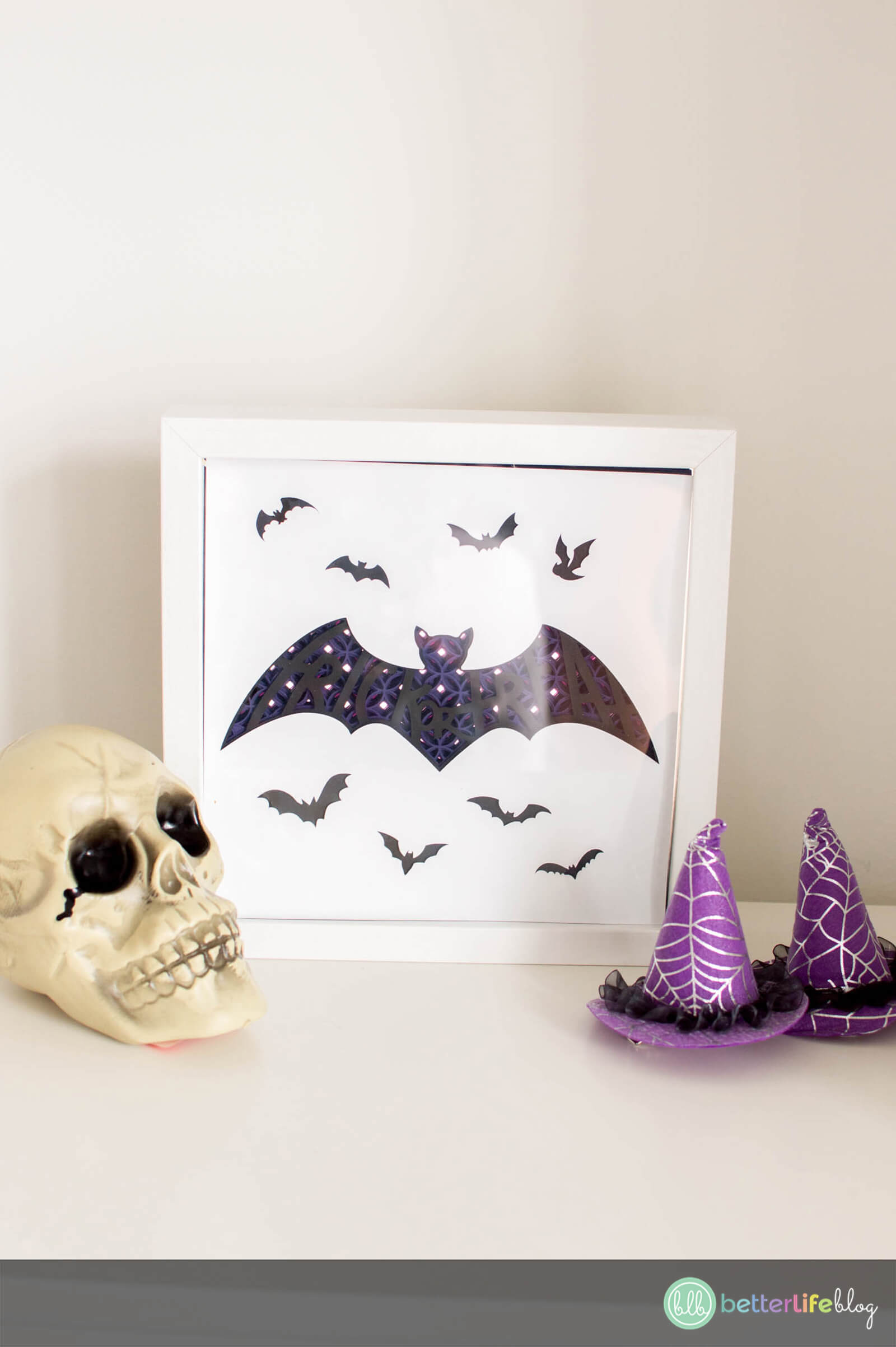 You’ll look like a crafting pro once you put together this super easy Halloween Shadow Box! It boasts a beautiful design that’s both intricate and detailed – you’ll be so surprised how simple it is to DIY!