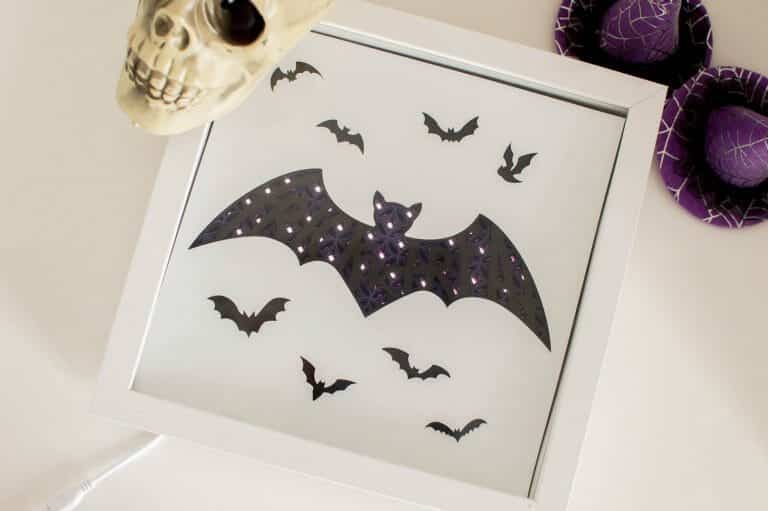 Looking to add some more Halloween décor to your home? Check out this full tutorial for the easiest ever Halloween shadow box!