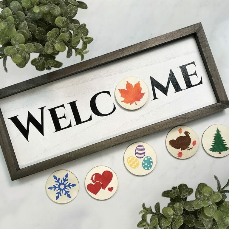 Seasonal Welcome Sign