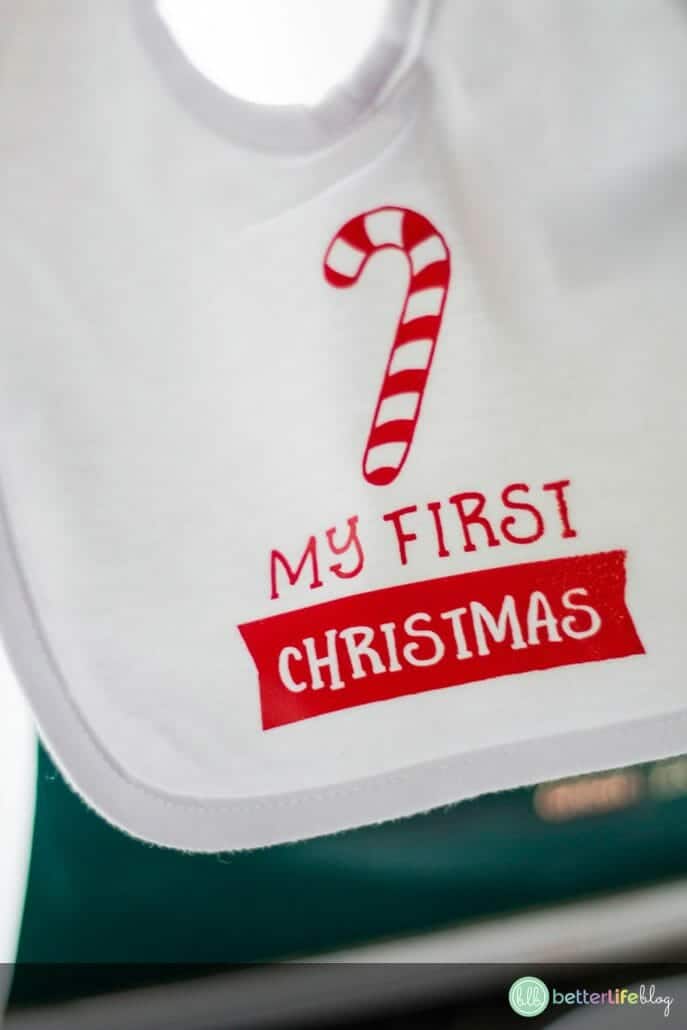 Baby’s First Holidays Bibs: did you know you can handmake these bibs with your Cricut or Silhouette? Yes! It’s totally a DIY that’s worth checking out! They make for a great present (and plus, they’re super adorable!)
