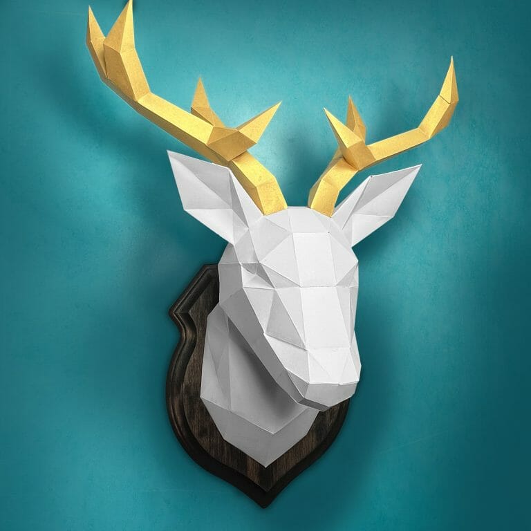 Reindeer 3D Paper Sculpture