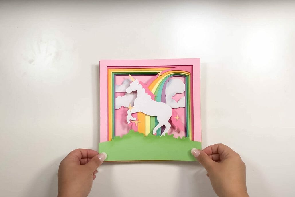 Unicorn décor can find its way in any home – no matter what your style! Learn how to make this beautiful Unicorn Shadow Box with the help of our Unicorn Cricut template and our easy-to-follow step-by-step instructions.