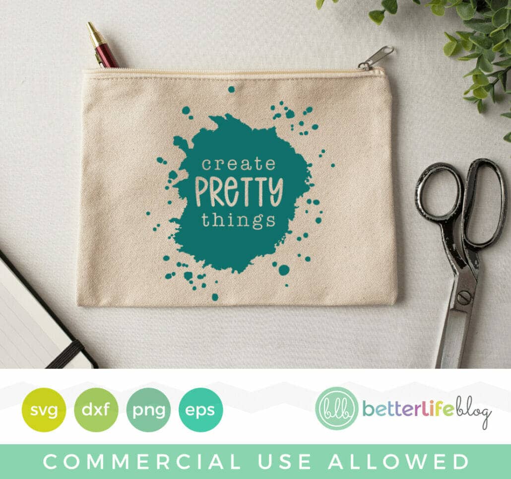 Create Pretty Things Craft Paint SVG Cut File