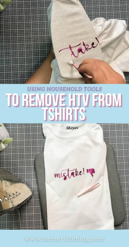 Here is our surefire tutorial for removing heat transfer vinyl from your projects!
