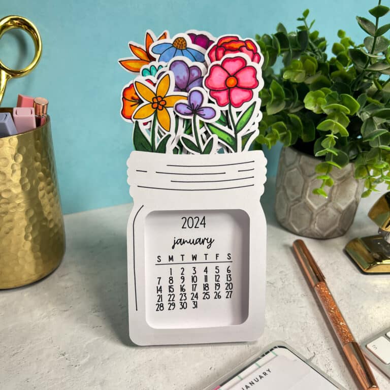 2024 Desktop Bouquet Calendar