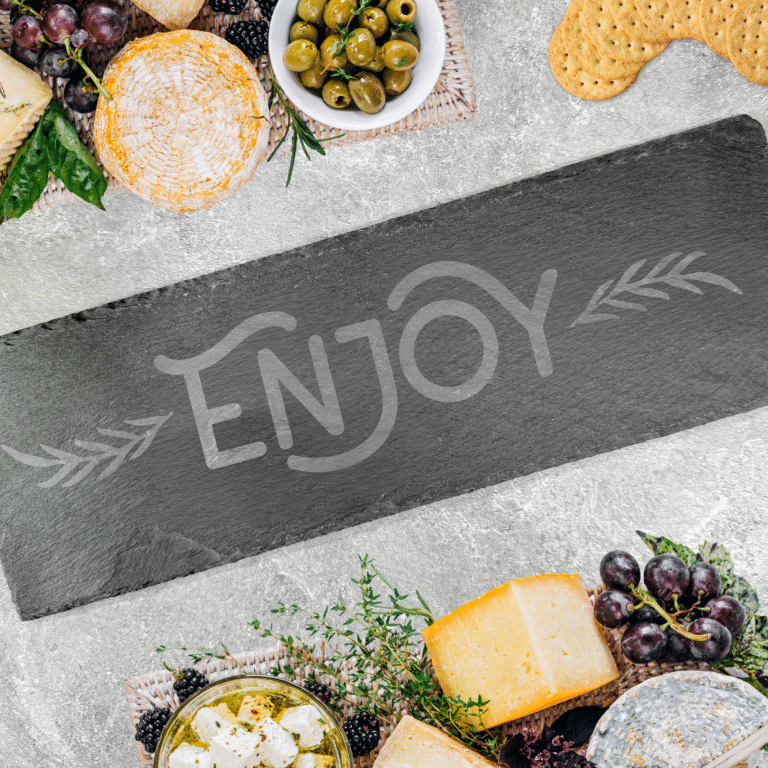 Etched Slate Charcuterie Boards