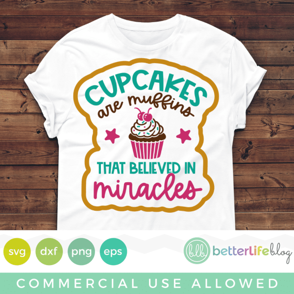 Cupcakes Muffins Miracles SVG Cut File