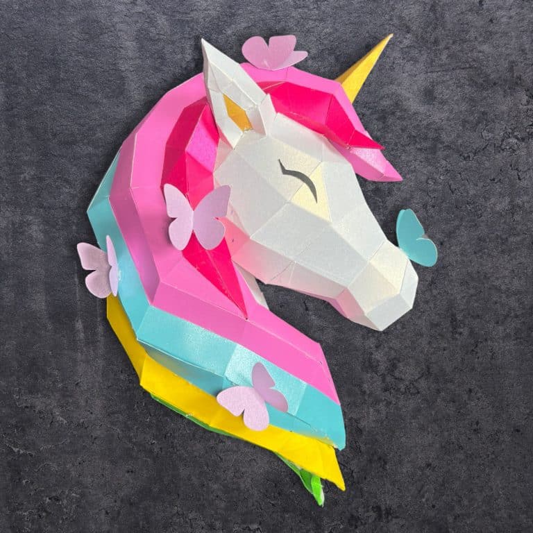 Unicorn (3D Paper Sculpture)