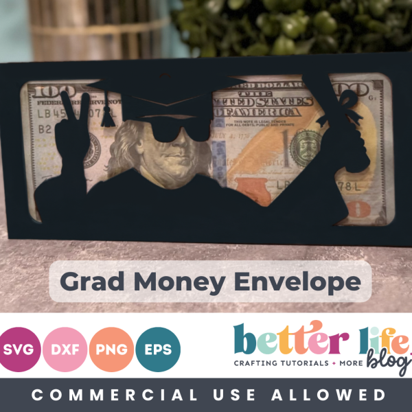 Funny Graduation Money Card SVG Cut File